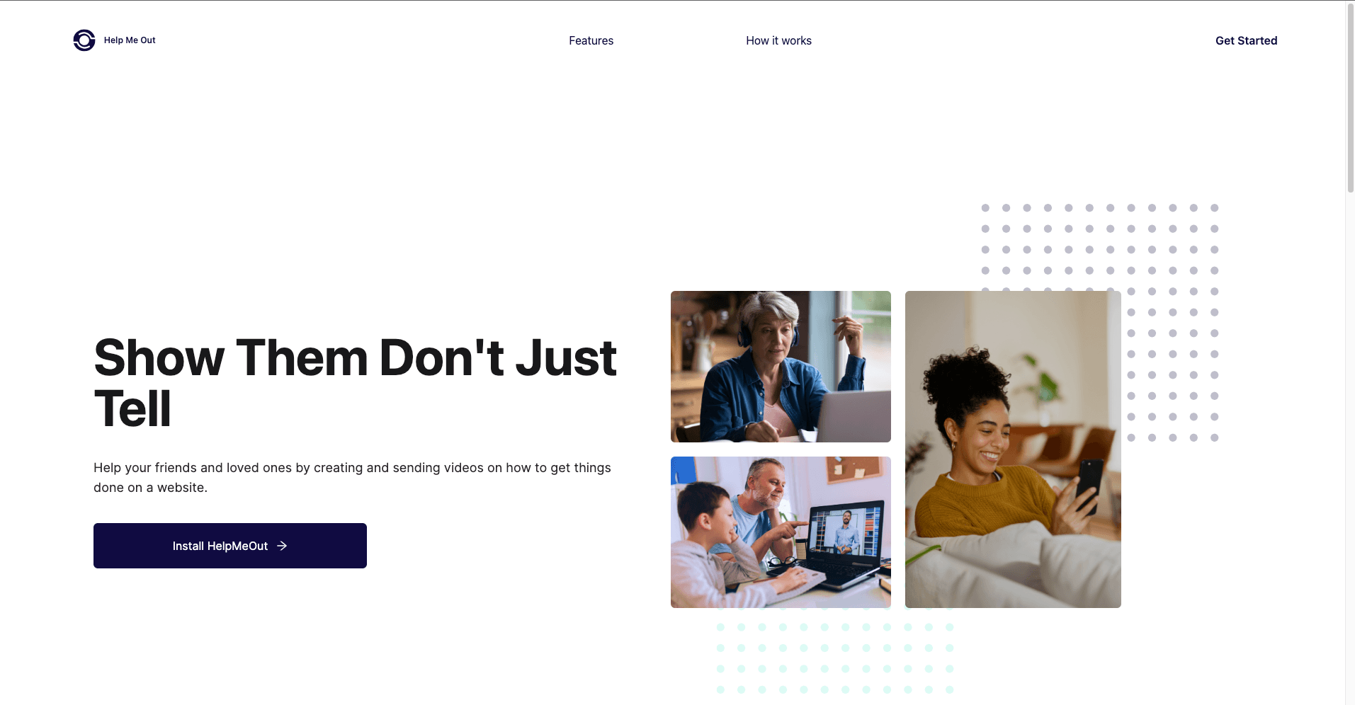 HelpMeOut - Landing Page